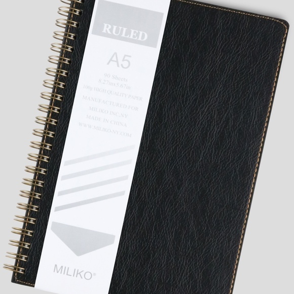 A5 PU LEATHER SOFTCOVER JOURNAL (COLLEGE RULED) - Picture 2 of 5